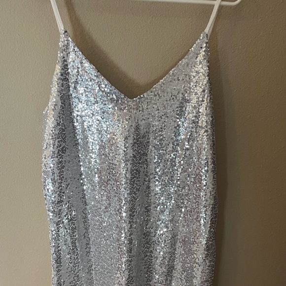 *New* Silver Sequined Party Dress - Picture 4 of 5